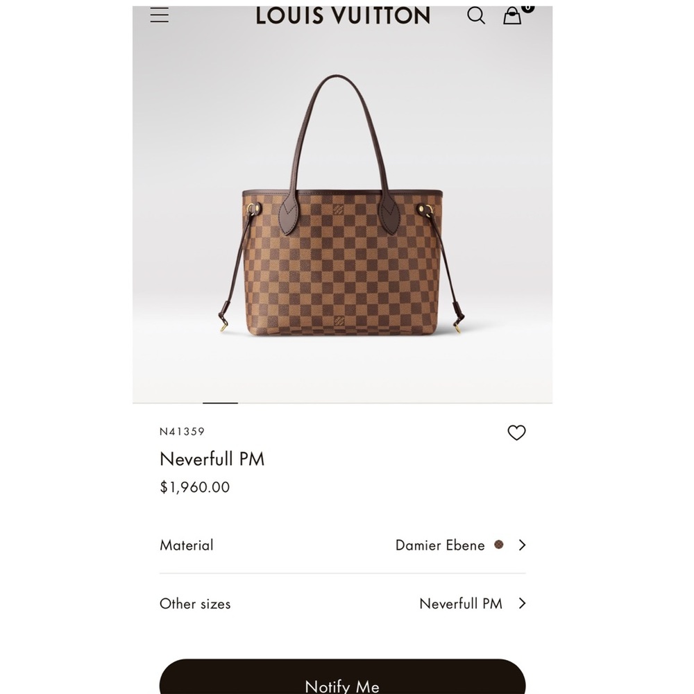 • Louis Vuitton Neverfull PM •